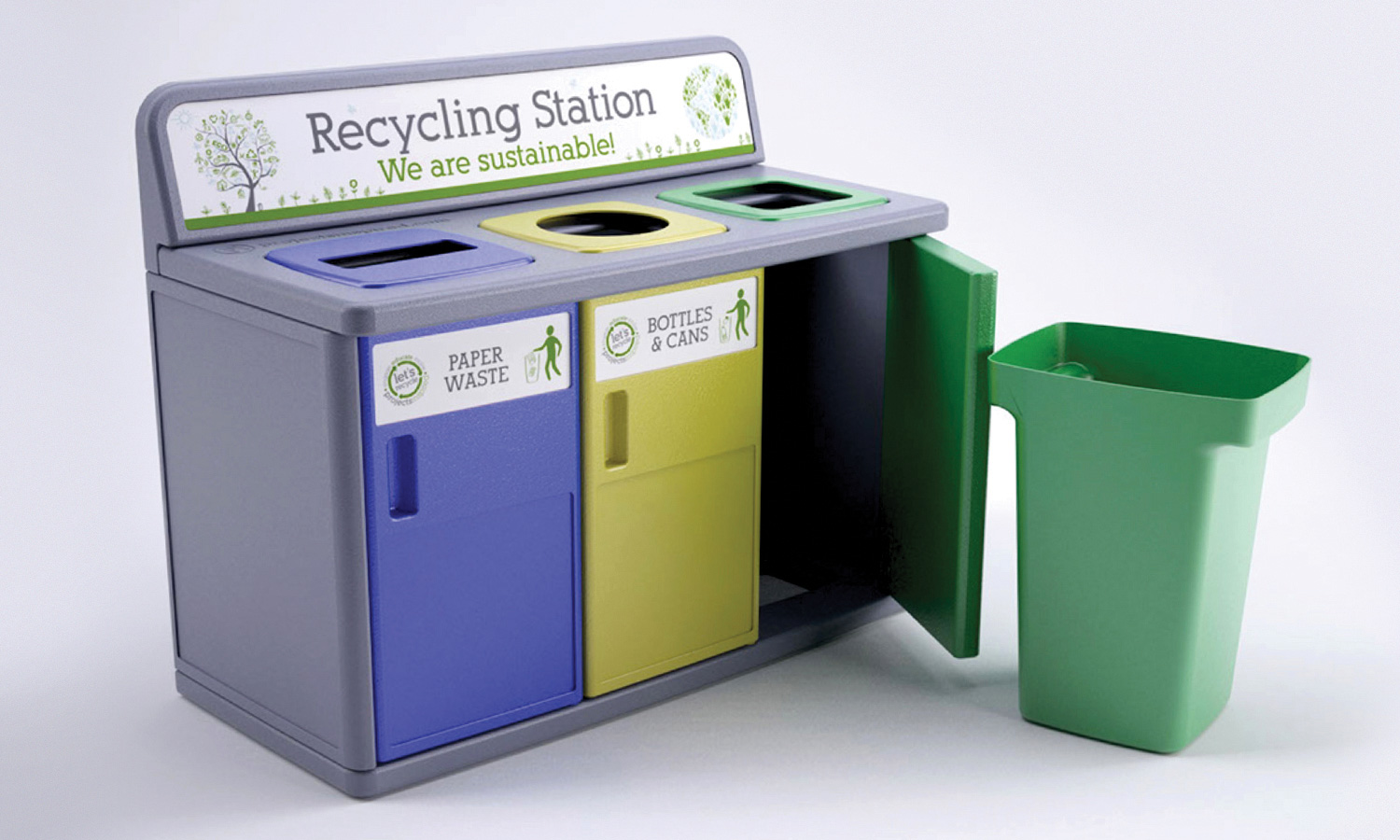 Projects Inspired - Recycling station